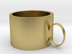 Nose cup in Natural Brass