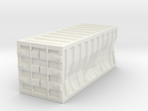 Damaged 20ft Container 1/144 in White Natural Versatile Plastic