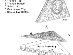 Triangle of Light 1/1 Scale 1 x Side part in White Natural Versatile Plastic