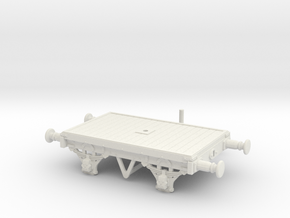 OO/HO Scale LBSCR 15' Bolster wagon (Dia. 1616)  in White Natural Versatile Plastic: 1:76 - OO