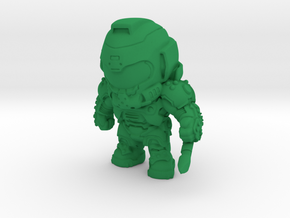 Doom Eternal Slayer Doomguy Figure in Green Processed Versatile Plastic