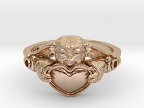 Baby Yoda Ring Size 6.5 US  in 14k Rose Gold Plated Brass