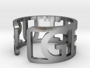 genius-ring in Polished Silver