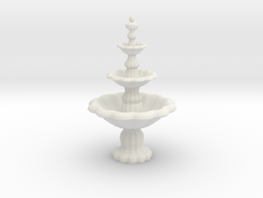 Fountain in White Natural Versatile Plastic: 1:24