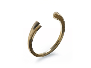 C Ring (slim) in Natural Brass: 7 / 54