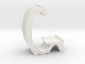 G Stand in White Natural Versatile Plastic