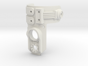 Lightsaber 12mm Switch Mount & Power Jack in White Natural Versatile Plastic