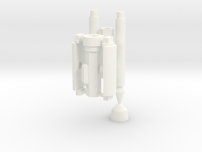 MP-44 Optimus Cybertron Axe pole in White Processed Versatile Plastic
