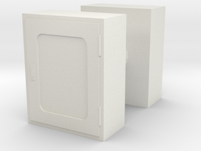Fire Hose Box (x2) 1/43 in White Natural Versatile Plastic