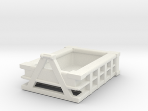 5Yd Construction Dumpster 1/100 in White Natural Versatile Plastic