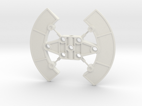 SID_W22 Giant Lewa Battle Axe Bionicle in White Natural Versatile Plastic