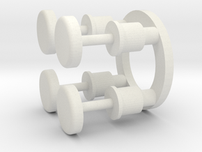 early carriage buffers in White Natural Versatile Plastic