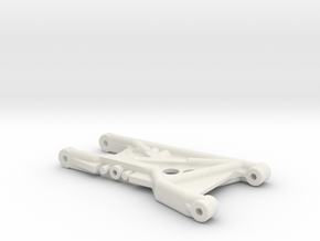 B4 Dyna Blaster / TR-15T rear suspension arm in White Natural Versatile Plastic