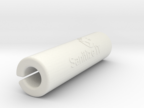 Cylindrical Handle Cover in White Natural Versatile Plastic