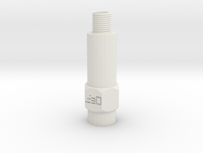 MCX MPX 62mm Barrel Extension (0.5x20) in White Natural Versatile Plastic