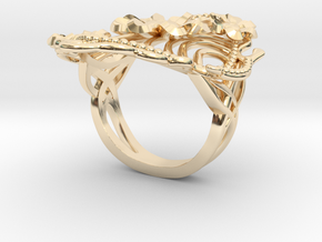 Art Deco Spring in 14k Gold Plated Brass: 6 / 51.5