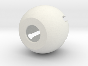 45mm+knob+cover+with+hole in White Natural Versatile Plastic