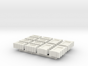 StarWars millinium falcon cargo boxs flat in White Natural Versatile Plastic