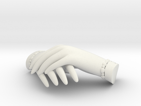 Mourning Hands in White Natural Versatile Plastic