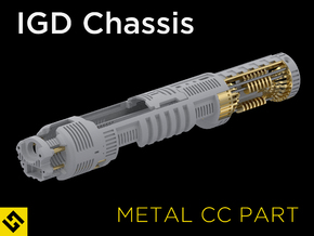 IGD Chassis P4 - Metal Crystal Chamber Part in Natural Brass