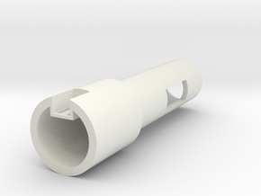 CIG Clan saber Switch & Speaker Rear Assembly  in White Natural Versatile Plastic