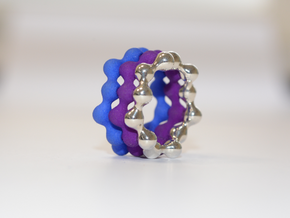 Liquid Ring Multicolour - Outer Part in Blue Processed Versatile Plastic: 5.5 / 50.25