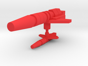 Cloudburst Thunderbolt Laser Pistol in Red Processed Versatile Plastic