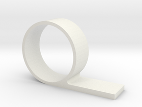 Toilet Clamshell in White Natural Versatile Plastic: Small