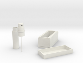 Epidemic prevention storage box in White Natural Versatile Plastic: Small