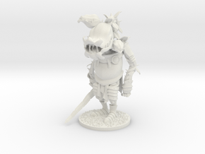 Rose Knight in White Natural Versatile Plastic