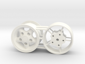 Land Rover 1.55 rim in White Processed Versatile Plastic: 1:10