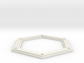 Sarah's Music Box - Roof Top Plate in White Natural Versatile Plastic