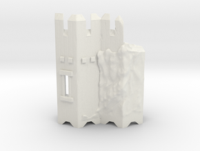 Wooden Fort: Wall with cliff in White Natural Versatile Plastic