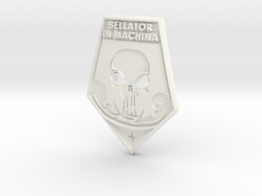 XCOM Badge: BELLATOR IN MACHINA in White Processed Versatile Plastic