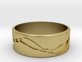 ring.Engrave in Natural Brass