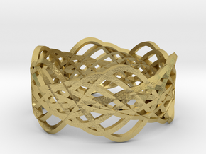 ring.Lace in Natural Brass