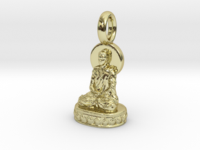 Buddha Pendant in 18k Gold Plated Brass