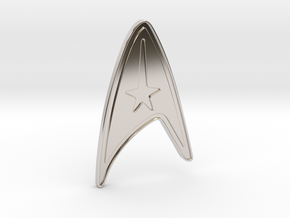 Star Trek Command Division Tie Pin in Rhodium Plated Brass