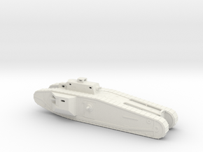 1/48 Scale  Mark VIII International Tank in White Natural Versatile Plastic
