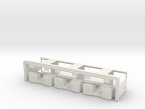 Airport Check-In Counter 1/87 in White Natural Versatile Plastic