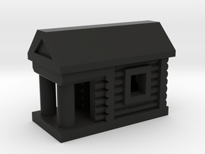 Wooden House, Trading House in Black Natural Versatile Plastic