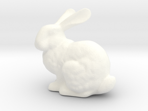 Stanford Bunny  in White Processed Versatile Plastic