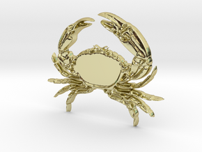 Creator Pendant crab in 18k Gold Plated Brass