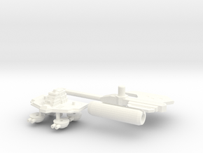 TR: Carrier Kit for Broadside/Tidalwave in White Processed Versatile Plastic