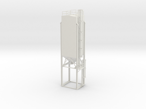 'HO Scale' - Loadout Bin and Hopper - Bin -2 in White Natural Versatile Plastic