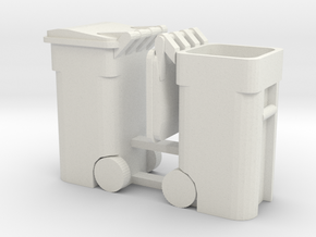 Trash Cart (2) Mixed_40mm in White Natural Versatile Plastic