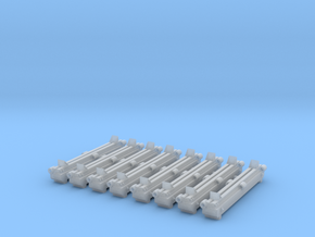 HO Scale Log Bunks - 8 in Smooth Fine Detail Plastic