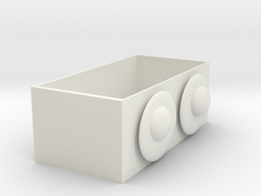 Audio hygiene paper box in White Natural Versatile Plastic