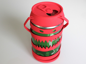 Cannibal Can in Red Processed Versatile Plastic