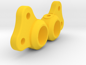 Enigma Straight Double Link Mounts in Yellow Processed Versatile Plastic